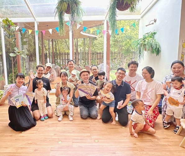 タイの幼稚園での活動の様子