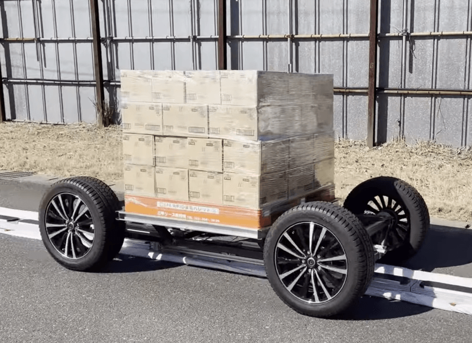 重量物(搬送車両・450キロ・パレットラップ巻き)