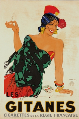 Photo.22 REGIE FRAN CAISE(フランス専売)“GITANES”ポスター デザイン:Jules Isnard Dransy 1931年 多色石版 161.0×122.0cm