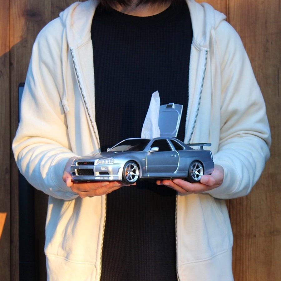 日産スカイライン GT-R (BNR34) 型のウェットティッシュケース