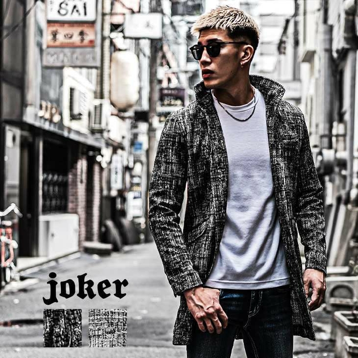 joker　モザイクチェックイタリアンコート