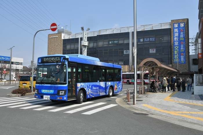 交野市駅南星台循環ルート 走行時の様子 （京阪交野市駅付近）