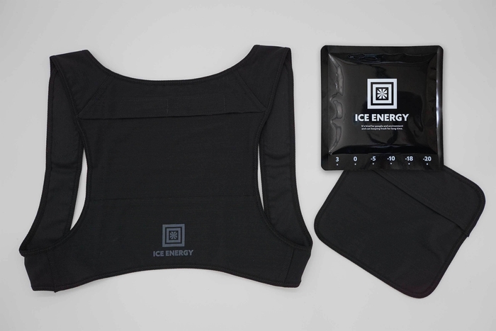 アイスエナジー ウェアシリーズ<プロフィットベスト>黒(保冷剤別売)