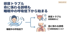 眠りづらさの正体──シリーズ第7回　「尿失禁と誤嚥」の正体は"睡眠中の呼吸低下"だった──自律神経と末梢神経のセンサー機能が弱まり、排尿反射が遅れる構造