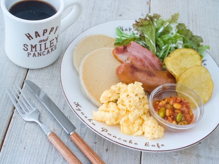 九州パンケーキで笑顔の朝食を