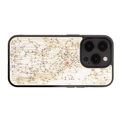 FLASH 東京回路線図 iPhone 15 Proケース 白
