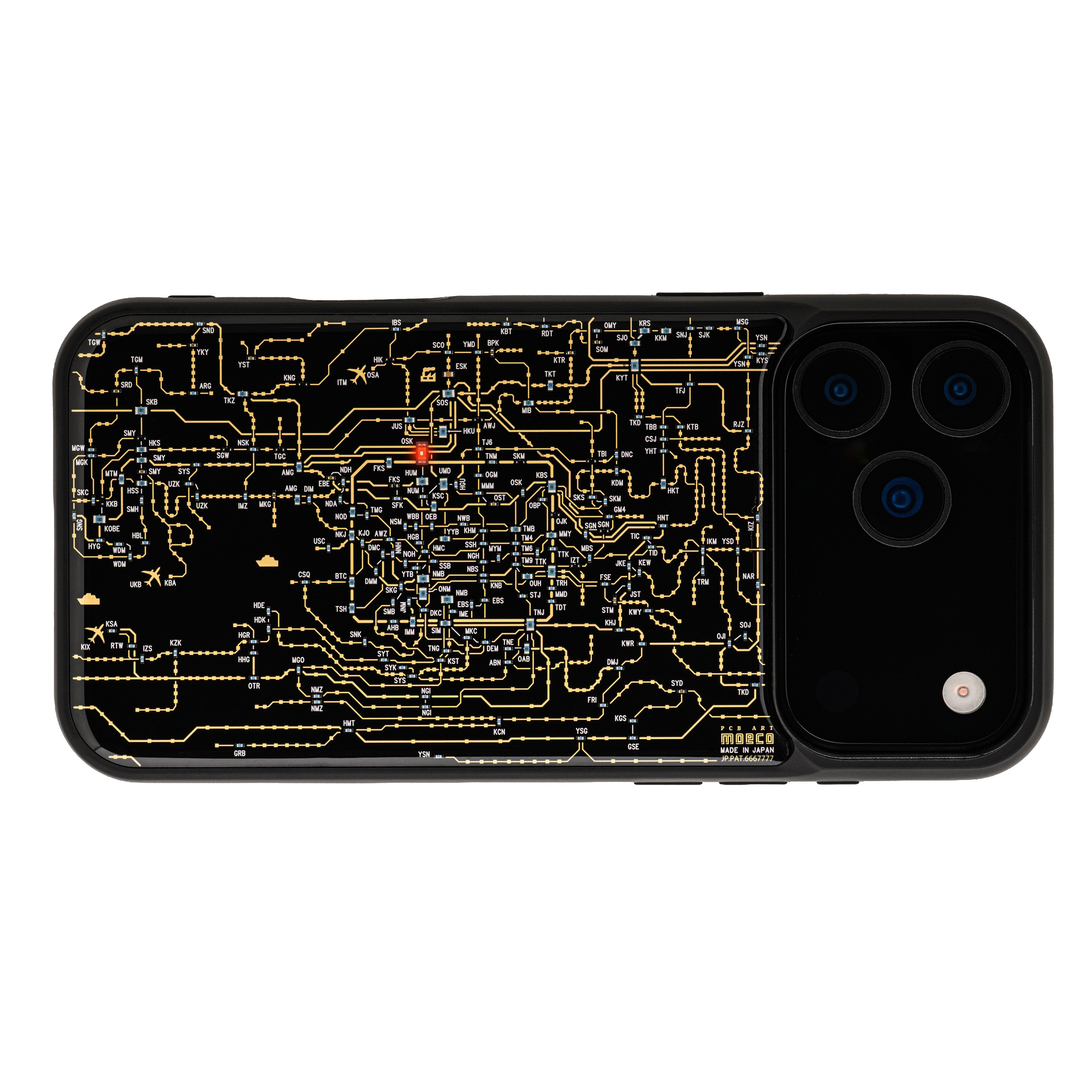 FLASH 関西回路線図 iPhone 17 Pro Maxケース 黒