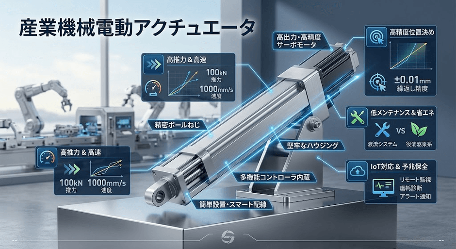 図. 産業機械電動アクチュエータの製品画像