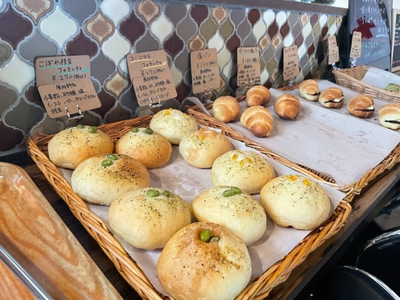 店内に並ぶフォカッチャたち　