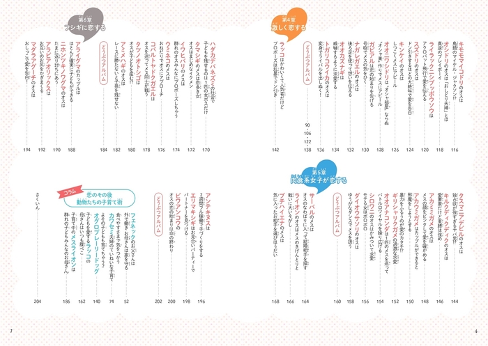 恋するいきもの図鑑DX もくじ②
