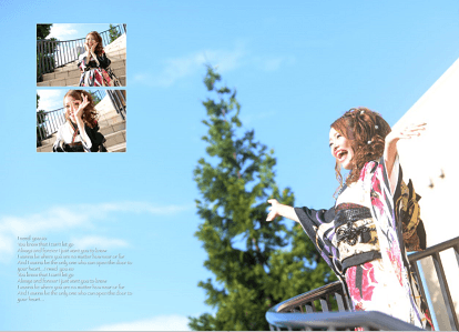 自然な表情も記念の一枚に!