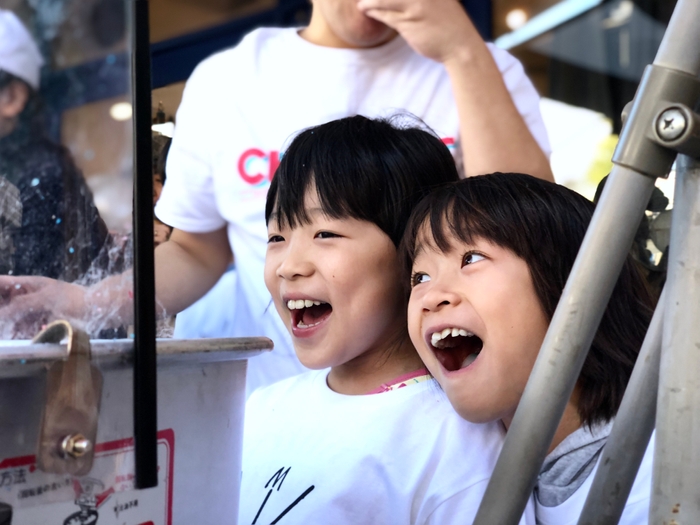 子供達は正直！笑顔が溢れてます。