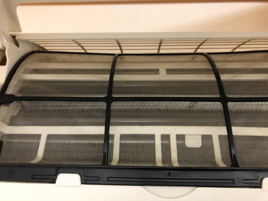 エアフィルターお掃除後約2週間経過の状態