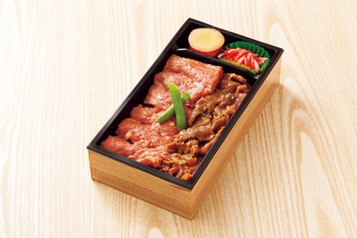 松栄軒　鹿児島黒毛和牛サーロインステーキ＆すき焼き弁当