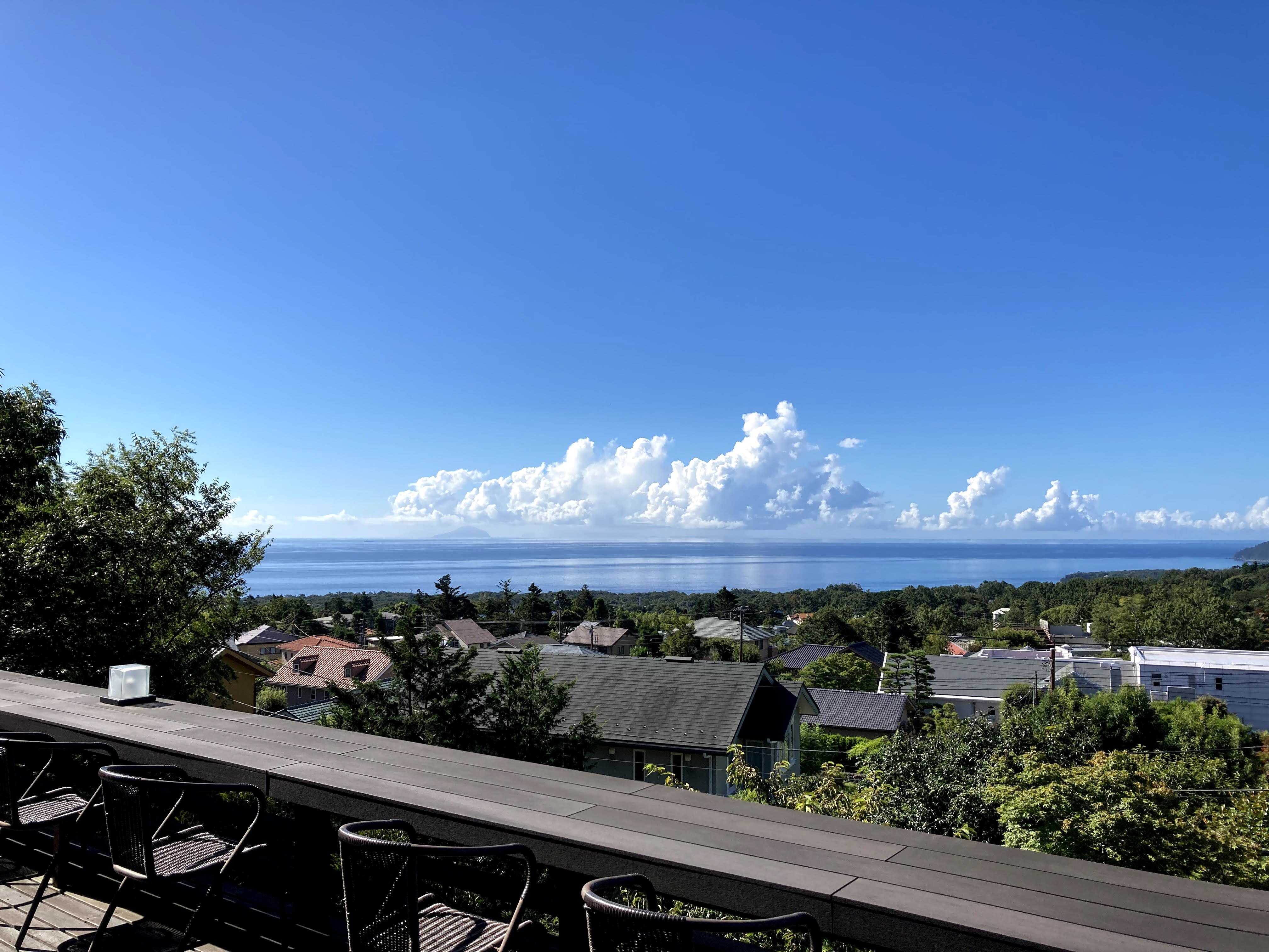 海が一望のテラス