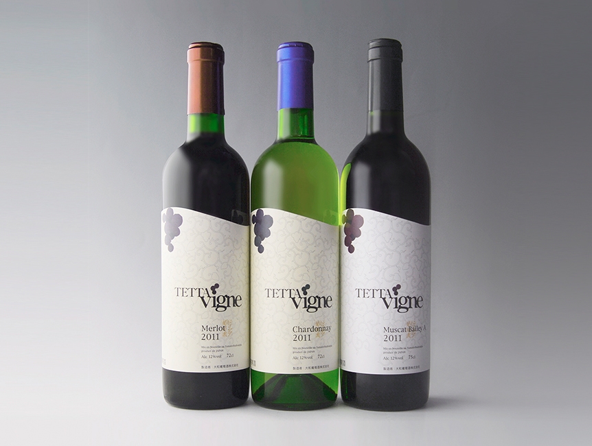 事例：domaine tetta  ワインボトル デザイン