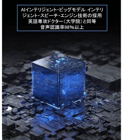 音声認識率98%以上