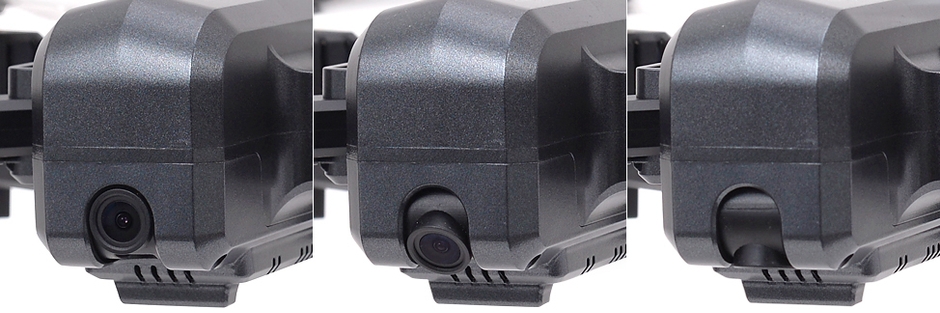 送信機からカメラの角度を最大90度調整可能