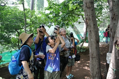 講習後、実際に屋外で撮影会スタート!