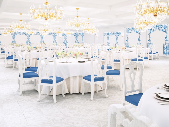 「ウェディング場」向け特注建材活例