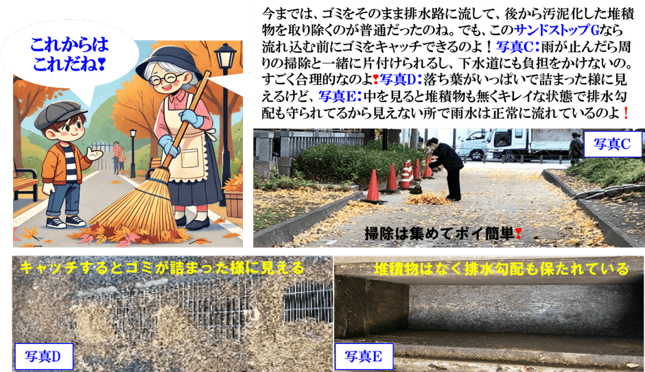 極細分別集水化後の状況写真