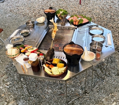 秋のバーベキューは鮎の塩焼きをお届け