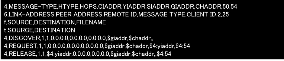 シナリオファイル記述例