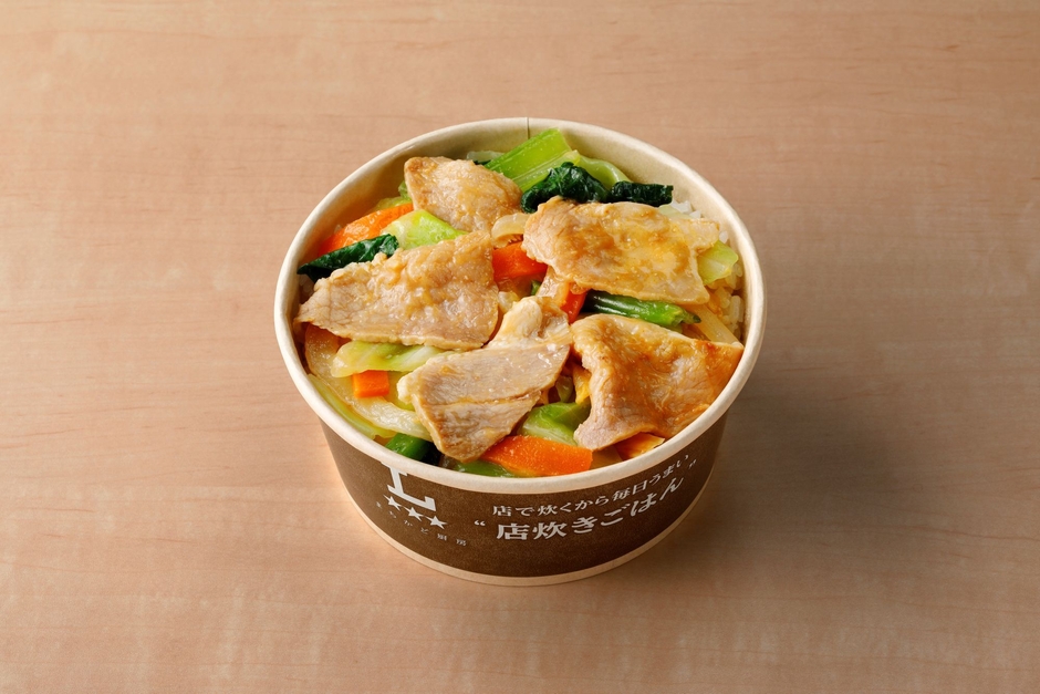 【まちかど厨房】ピリ辛とり野菜みそ使用!豚野菜丼