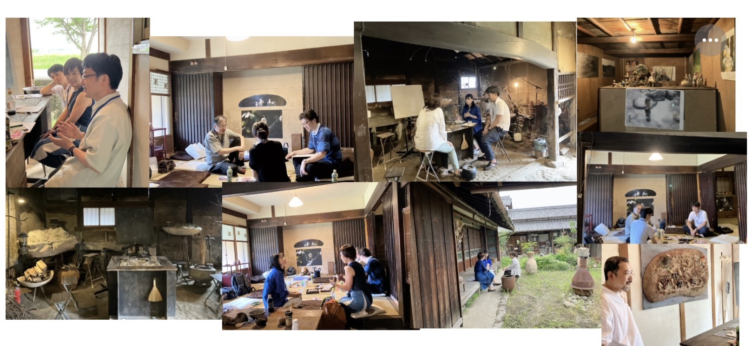 古民家の色々な場所で自由に語り合えます