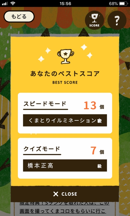 ベストスコア(SP)