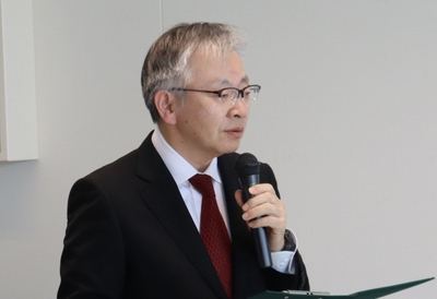 協定締結後の展望を語る平野学長