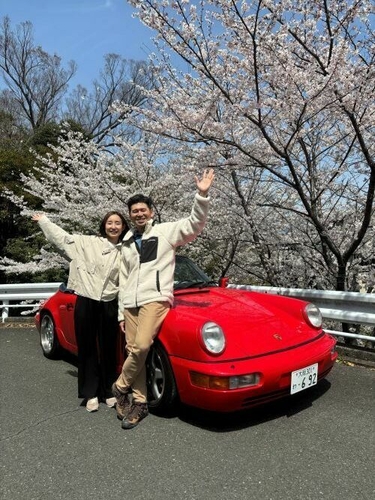 ポルシェレンタカーを楽しむお客様