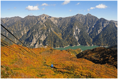 大観峰2,316m～黒部平1,828m