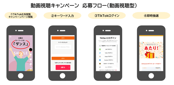 動画視聴キャンペーン応募フロー