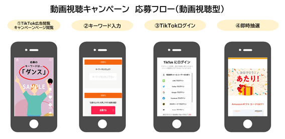 動画視聴キャンペーン応募フロー
