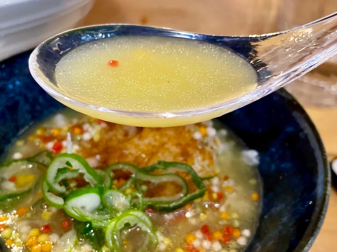 黄金スープはお茶漬けで完飲下さい