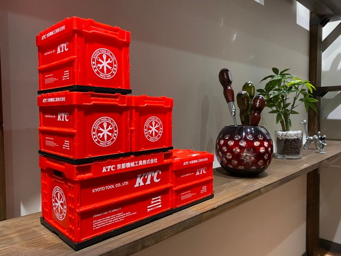 KTCミニ折りたたみコンテナ 0.7L(使用イメージ)