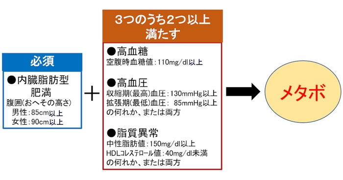 メタボおよびその予備群の判定基準
