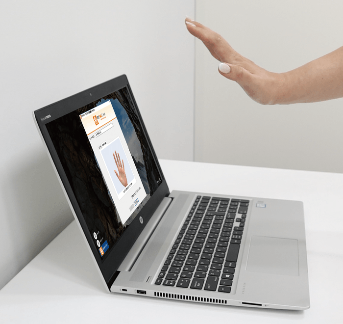 手のひらハイブリッド静脈認証の利用イメージ