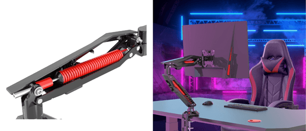 革新的!スプリングメカニズムを採用