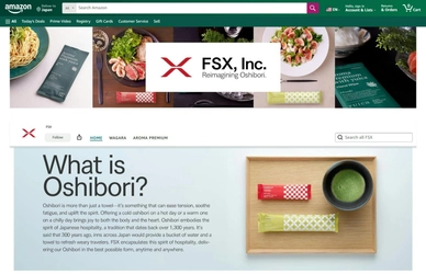 FSXのVB-COSME-おしぼり『Amazon US』で販売を開始！ ～レストランから個人消費者まで、 アメリカ全土に広がる日本のOSHIBORI～