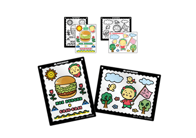 コジコジとぺたぺた シールぬりえ (2しゅセット)