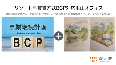 茨城県桜川市に「森と蔵」ブランドとして初の 一戸建て型賃貸方式BCP対応里山オフィスの提供を開始