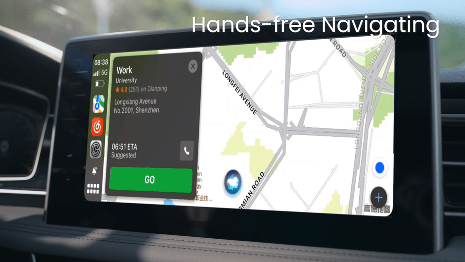 ナビもハンズフリーでスムーズに