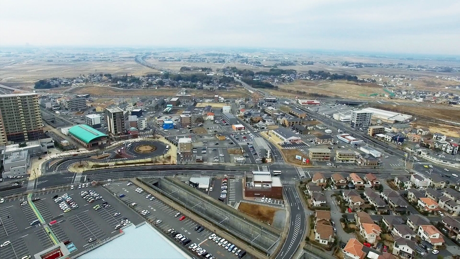 空から見たつくばみらい