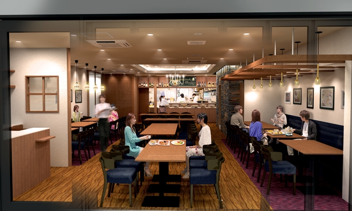 ビストロカツキ 内装イメージ