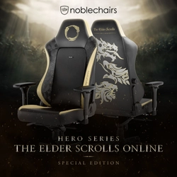 ブラック＆ゴールドが美しいゲーミングチェアnoblechairs 「HERO - The Elder Scrolls Online Edition」を10/7発売