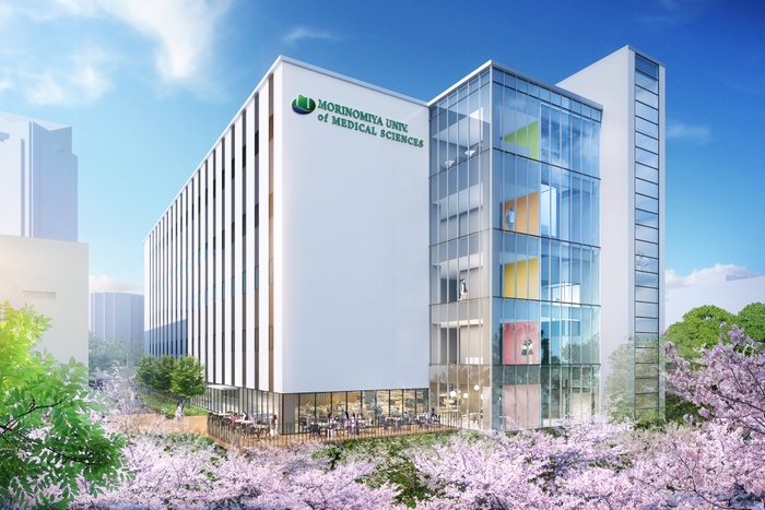 言語聴覚学科(仮称)設置に合わせて建設予定の新棟パース図