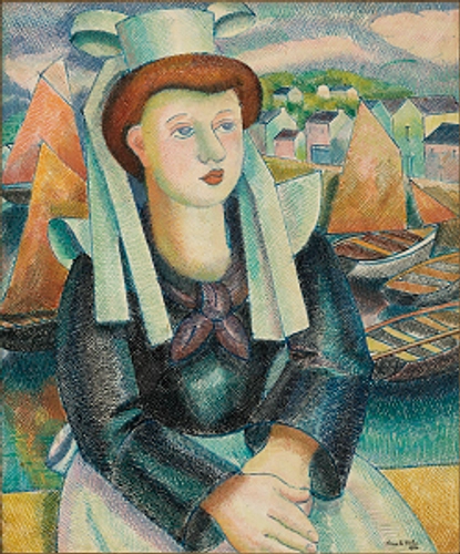 ピエール・ド・ブレ《ブルターニュの女性》1940年　油彩・カンヴァス