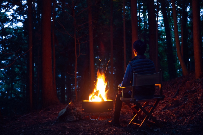【星のや富士】春の一筆入魂ステイ_焚き火瞑想